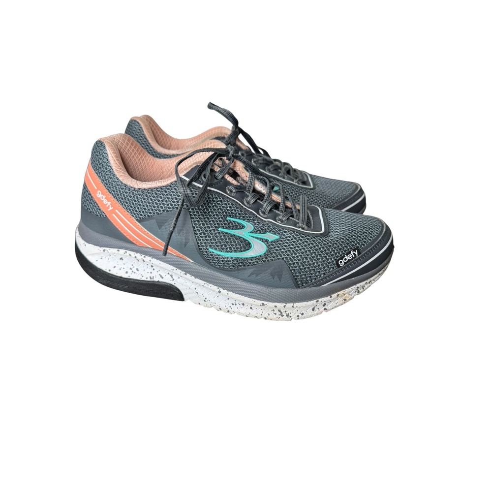 Gravity Defyer G-Defy Ion Walking Shoes Grey Coral TB9024FGP-M Womens 9